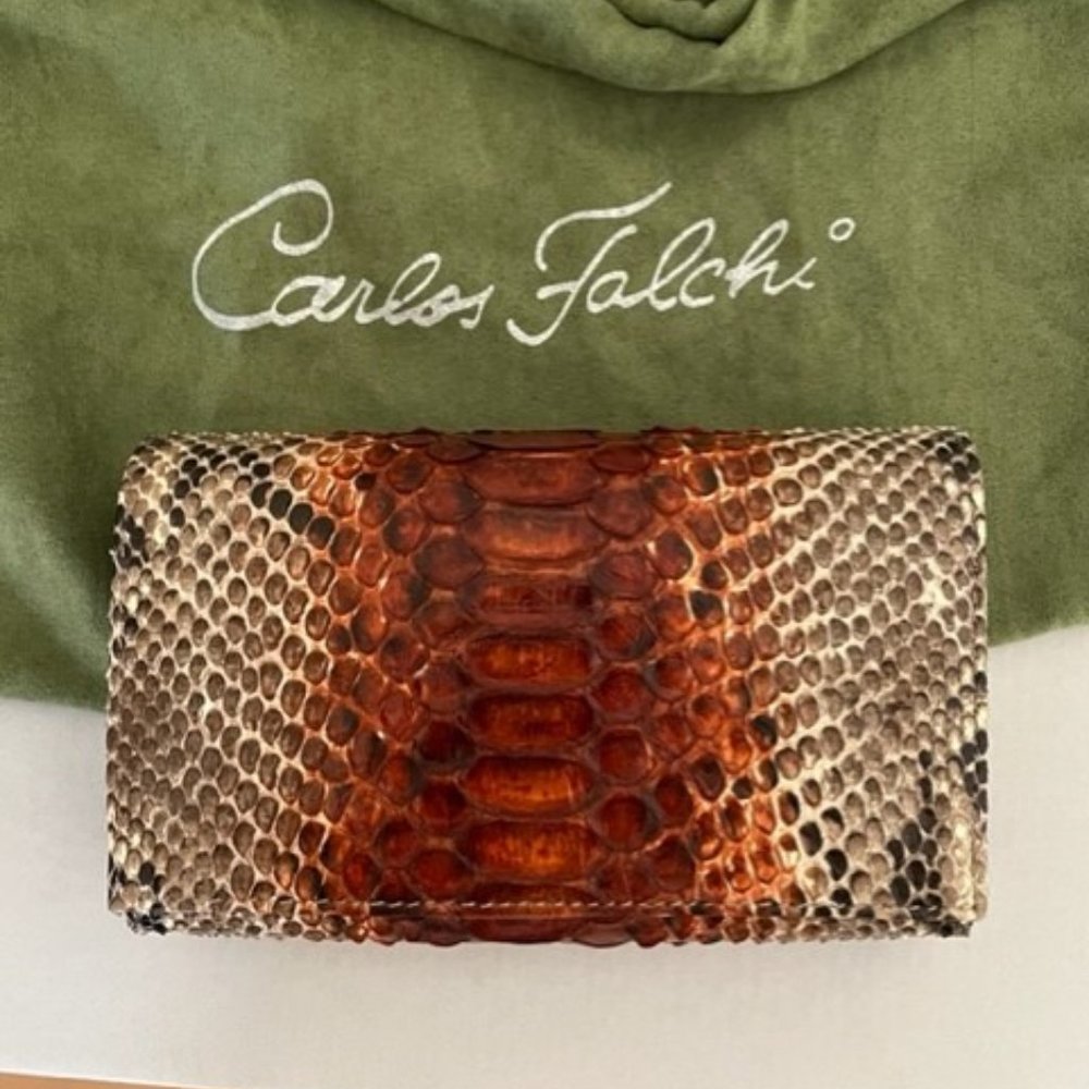 Brand New Never Used Carlos Falchi Snakeskin Bag